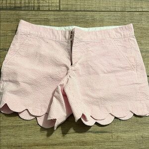 Lilly Pulitzer Pink Striped Scalloped Shorts